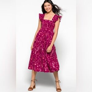 Hill House Ellie Nap Dress in Burgundy Botanical